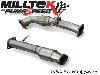 Milltek Sport exhaust Large Bore Downpipe and Hi-Flow Sports Catalyst TUV SSXFD082